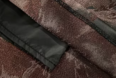 Luxury Satin Jacquard Midi Skirt-Original Design Autumn Elegant Skirt (SAW0023)