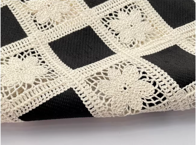 Lace, embroidery, elegant high-waisted skirt for spring and summer. （SSS0011）