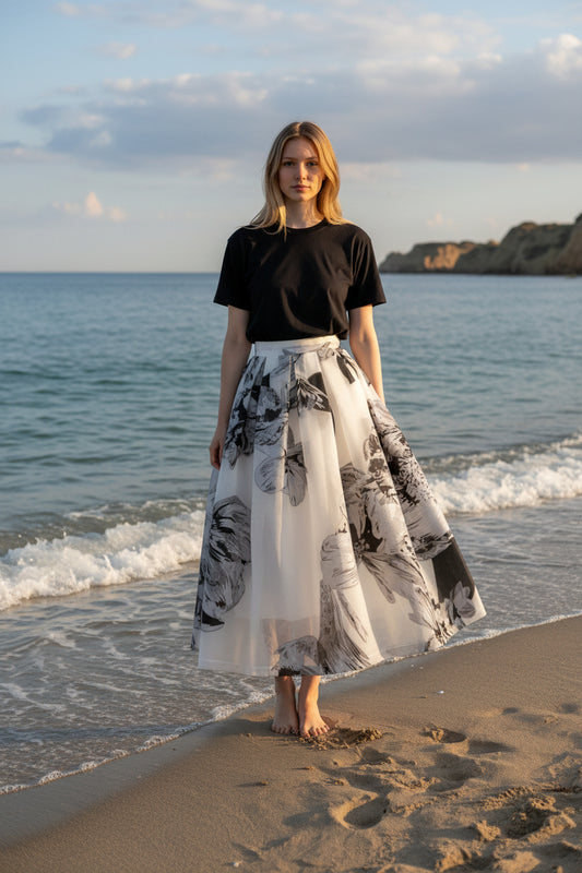 Embroidery, polyester fabric, lightweight style, suitable for spring and summer （SSS0009）